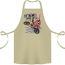 Extreme Race Motocross Dirt Bike Motorbike Cotton Apron 100% Organic Khaki