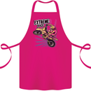 Extreme Race Motocross Dirt Bike Motorbike Cotton Apron 100% Organic Pink