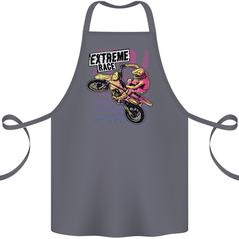 Extreme Race Motocross Dirt Bike Motorbike Cotton Apron 100% Organic Steel