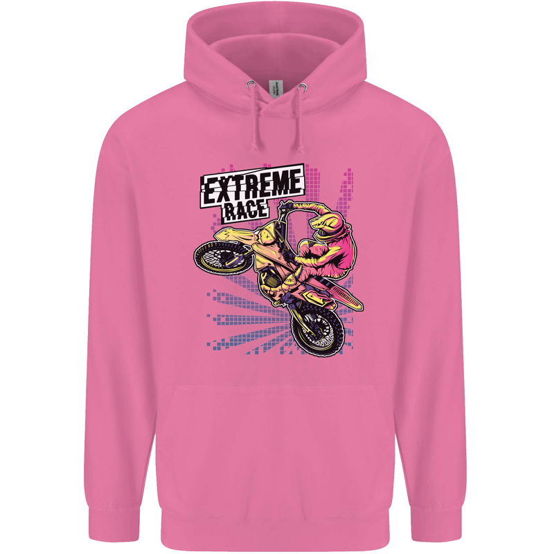 Extreme Race Motocross Dirt Bike Motorbike Mens 80% Cotton Hoodie Azelea