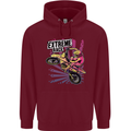 Extreme Race Motocross Dirt Bike Motorbike Mens 80% Cotton Hoodie Maroon