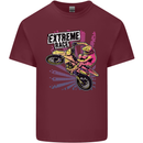 Extreme Race Motocross Dirt Bike Motorbike Mens Cotton T-Shirt Tee Top Maroon