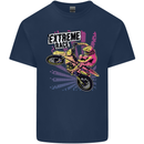 Extreme Race Motocross Dirt Bike Motorbike Mens Cotton T-Shirt Tee Top Navy Blue