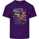 Extreme Race Motocross Dirt Bike Motorbike Mens Cotton T-Shirt Tee Top Purple