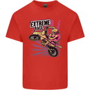 Extreme Race Motocross Dirt Bike Motorbike Mens Cotton T-Shirt Tee Top Red