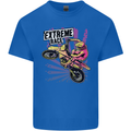 Extreme Race Motocross Dirt Bike Motorbike Mens Cotton T-Shirt Tee Top Royal Blue