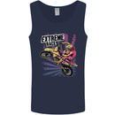 Extreme Race Motocross Dirt Bike Motorbike Mens Vest Tank Top Navy Blue