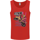 Extreme Race Motocross Dirt Bike Motorbike Mens Vest Tank Top Red