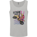 Extreme Race Motocross Dirt Bike Motorbike Mens Vest Tank Top Sports Grey