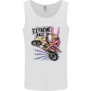 Extreme Race Motocross Dirt Bike Motorbike Mens Vest Tank Top White