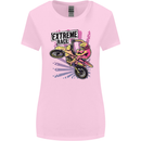 Extreme Race Motocross Dirt Bike Motorbike Womens Wider Cut T-Shirt Light Pink
