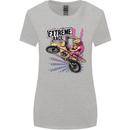 Extreme Race Motocross Dirt Bike Motorbike Womens Wider Cut T-Shirt Sports Grey