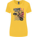 Extreme Race Motocross Dirt Bike Motorbike Womens Wider Cut T-Shirt Yellow