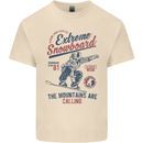 Extreme Snowboarding Snowboard Mens Cotton T-Shirt Tee Top Natural