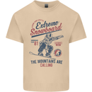 Extreme Snowboarding Snowboard Mens Cotton T-Shirt Tee Top Sand