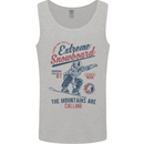 Extreme Snowboarding Snowboard Mens Vest Tank Top Sports Grey