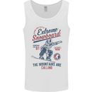 Extreme Snowboarding Snowboard Mens Vest Tank Top White