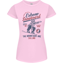 Extreme Snowboarding Snowboard Womens Petite Cut T-Shirt Light Pink