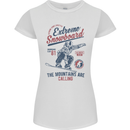 Extreme Snowboarding Snowboard Womens Petite Cut T-Shirt White
