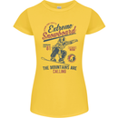 Extreme Snowboarding Snowboard Womens Petite Cut T-Shirt Yellow