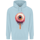 Eyesicle Horror Hangover Eye Gothic Demon Childrens Kids Hoodie Light Blue