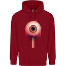 Eyesicle Horror Hangover Eye Gothic Demon Childrens Kids Hoodie Red