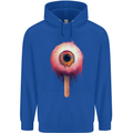 Eyesicle Horror Hangover Eye Gothic Demon Childrens Kids Hoodie Royal Blue