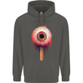 Eyesicle Horror Hangover Eye Gothic Demon Childrens Kids Hoodie Storm Grey