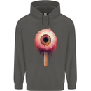 Eyesicle Horror Hangover Eye Gothic Demon Childrens Kids Hoodie Storm Grey