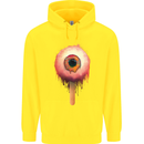 Eyesicle Horror Hangover Eye Gothic Demon Childrens Kids Hoodie Yellow