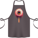 Eyesicle Horror Hangover Eye Gothic Demon Cotton Apron 100% Organic Dark Grey