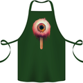 Eyesicle Horror Hangover Eye Gothic Demon Cotton Apron 100% Organic Forest Green