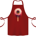 Eyesicle Horror Hangover Eye Gothic Demon Cotton Apron 100% Organic Maroon