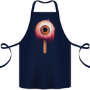 Eyesicle Horror Hangover Eye Gothic Demon Cotton Apron 100% Organic Navy Blue