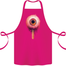 Eyesicle Horror Hangover Eye Gothic Demon Cotton Apron 100% Organic Pink