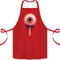 Eyesicle Horror Hangover Eye Gothic Demon Cotton Apron 100% Organic Red