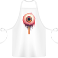 Eyesicle Horror Hangover Eye Gothic Demon Cotton Apron 100% Organic White
