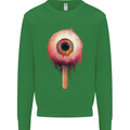 Eyesicle Horror Hangover Eye Gothic Demon Kids Sweatshirt Jumper Irish Green