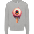 Eyesicle Horror Hangover Eye Gothic Demon Kids Sweatshirt Jumper Sports Grey