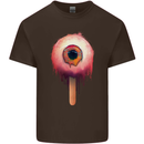 Eyesicle Horror Hangover Eye Gothic Demon Kids T-Shirt Childrens Chocolate