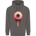 Eyesicle Horror Hangover Eye Gothic Demon Mens 80% Cotton Hoodie Charcoal