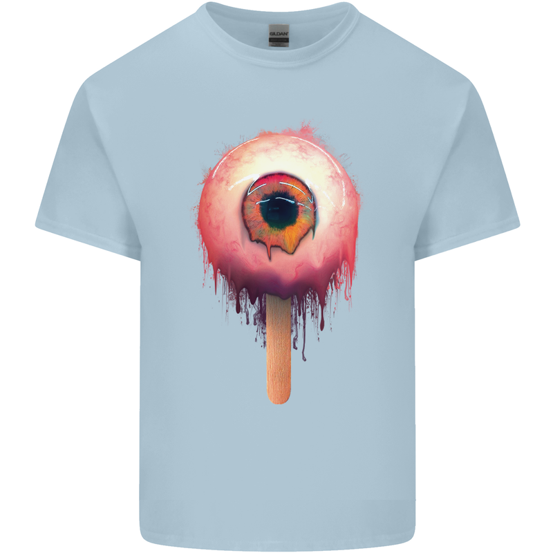 Eyesicle Horror Hangover Eye Gothic Demon Mens Cotton T-Shirt Tee Top Light Blue