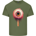 Eyesicle Horror Hangover Eye Gothic Demon Mens Cotton T-Shirt Tee Top Military Green