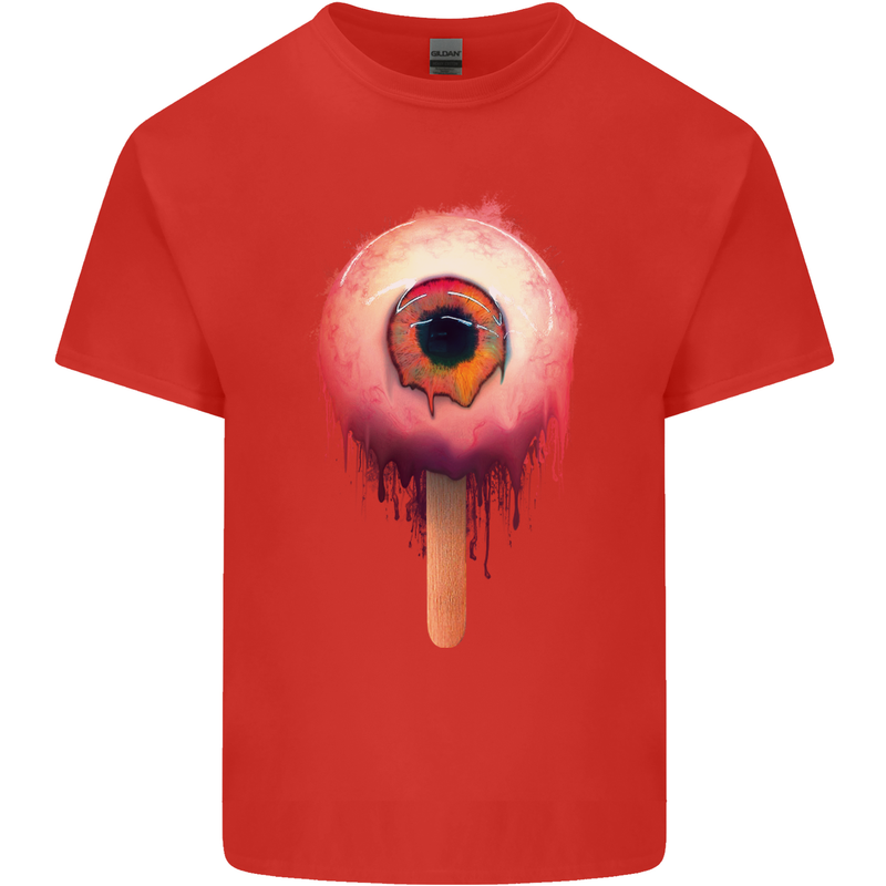 Eyesicle Horror Hangover Eye Gothic Demon Mens Cotton T-Shirt Tee Top Red