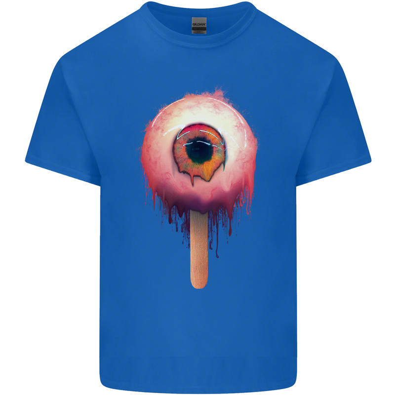 Eyesicle Horror Hangover Eye Gothic Demon Mens Cotton T-Shirt Tee Top Royal Blue