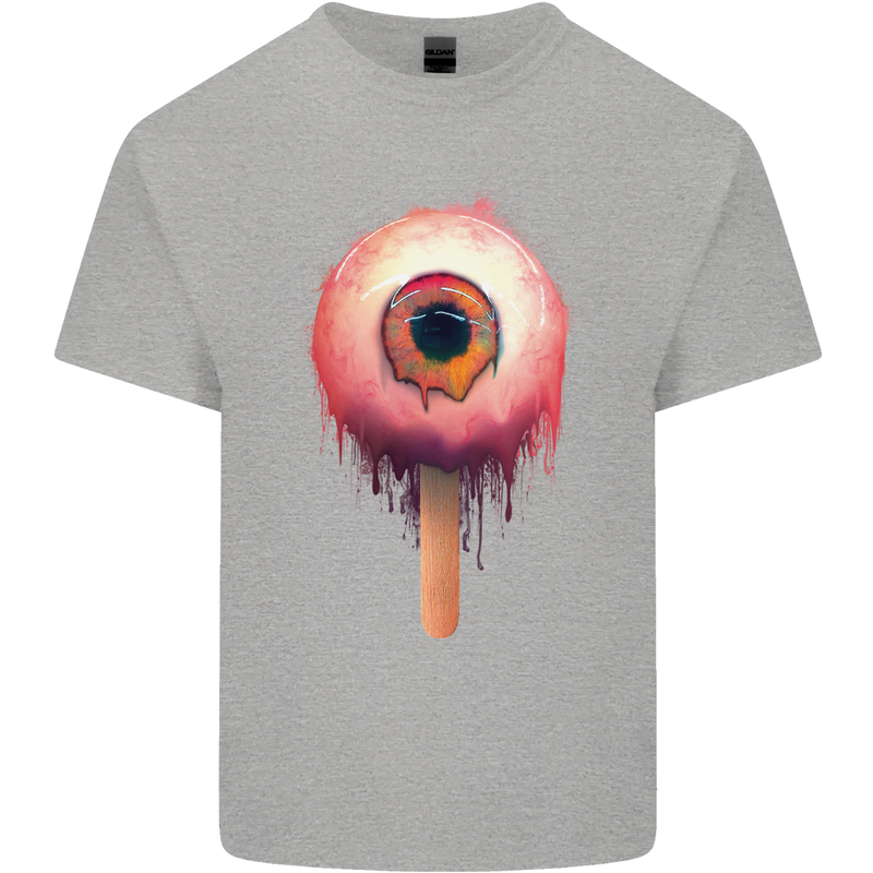 Eyesicle Horror Hangover Eye Gothic Demon Mens Cotton T-Shirt Tee Top Sports Grey