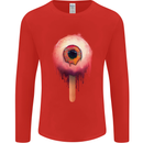 Eyesicle Horror Hangover Eye Gothic Demon Mens Long Sleeve T-Shirt Red