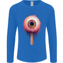 Eyesicle Horror Hangover Eye Gothic Demon Mens Long Sleeve T-Shirt Royal Blue