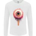 Eyesicle Horror Hangover Eye Gothic Demon Mens Long Sleeve T-Shirt White