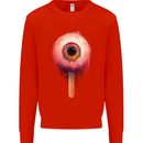 Eyesicle Horror Hangover Eye Gothic Demon Mens Sweatshirt Jumper Bright Red